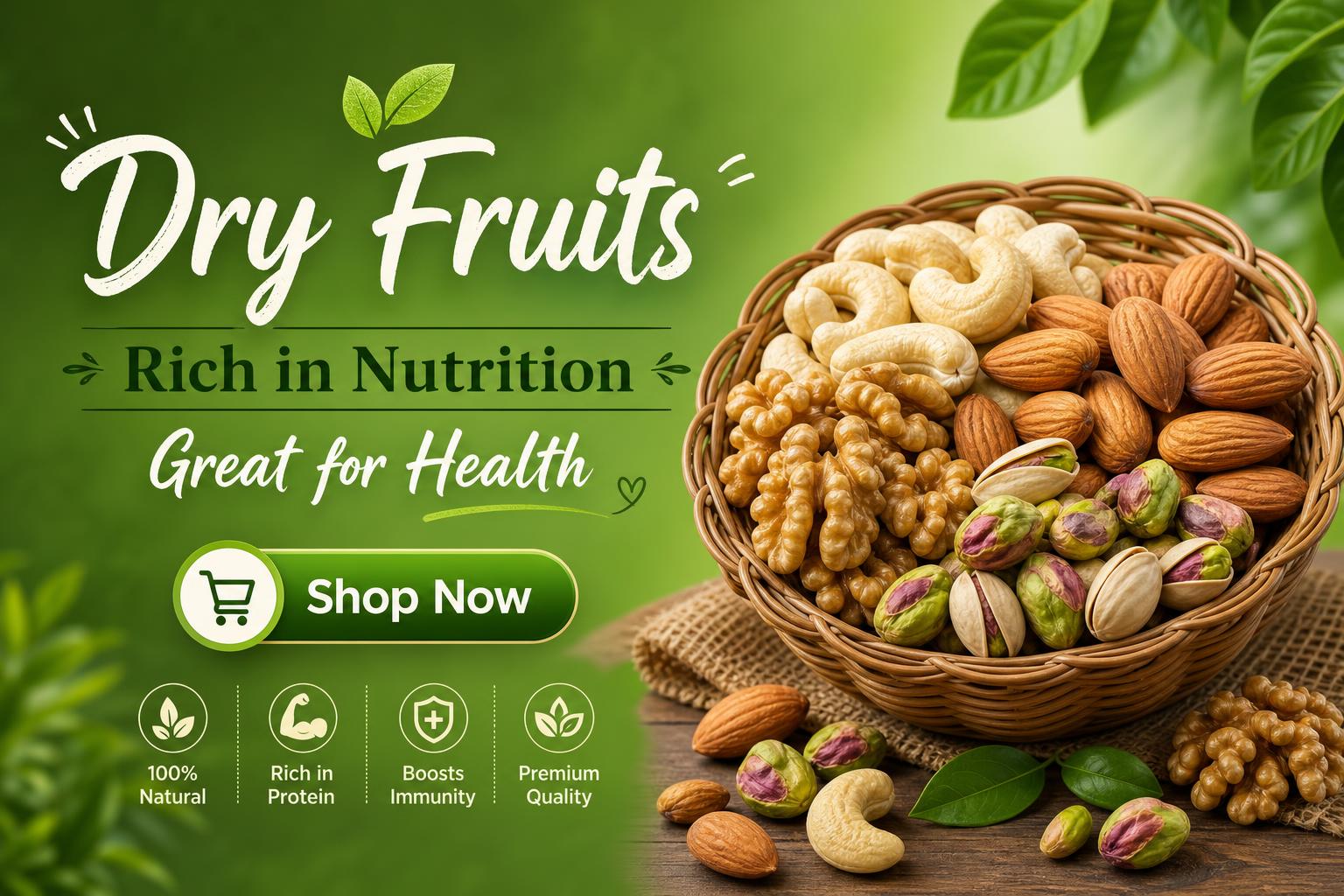 Dry Fruits &amp; Nuts — Handpicked almonds, cashews and more