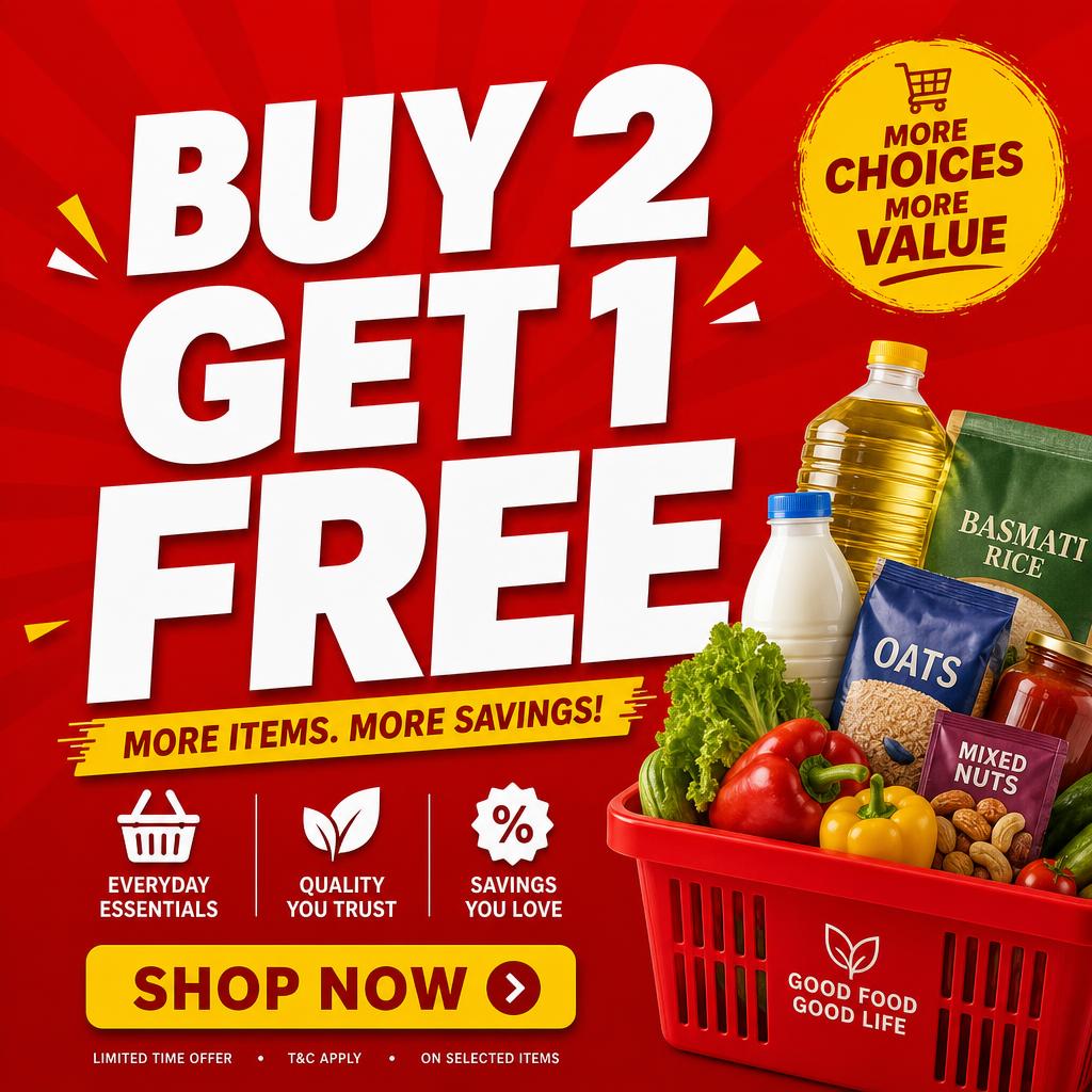 Buy 2 Get 1